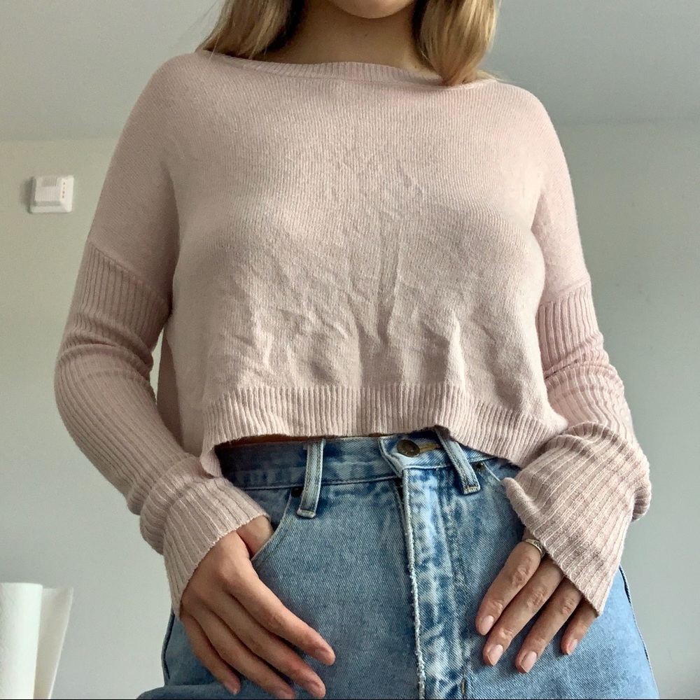 Garage Pastel Pink Sweater